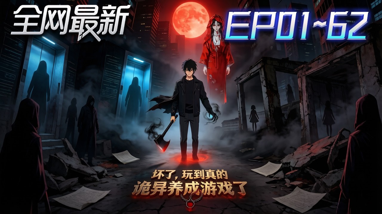 ⚡【首播漫剧】《坏了玩到真的诡异养成游戏了》💥第1~62集：放置遊戲？不！我一腳踏入真正的地獄養成遊戲！ #修仙 #ai漫剧 #動畫 #繫統 #末世 #小欣说文