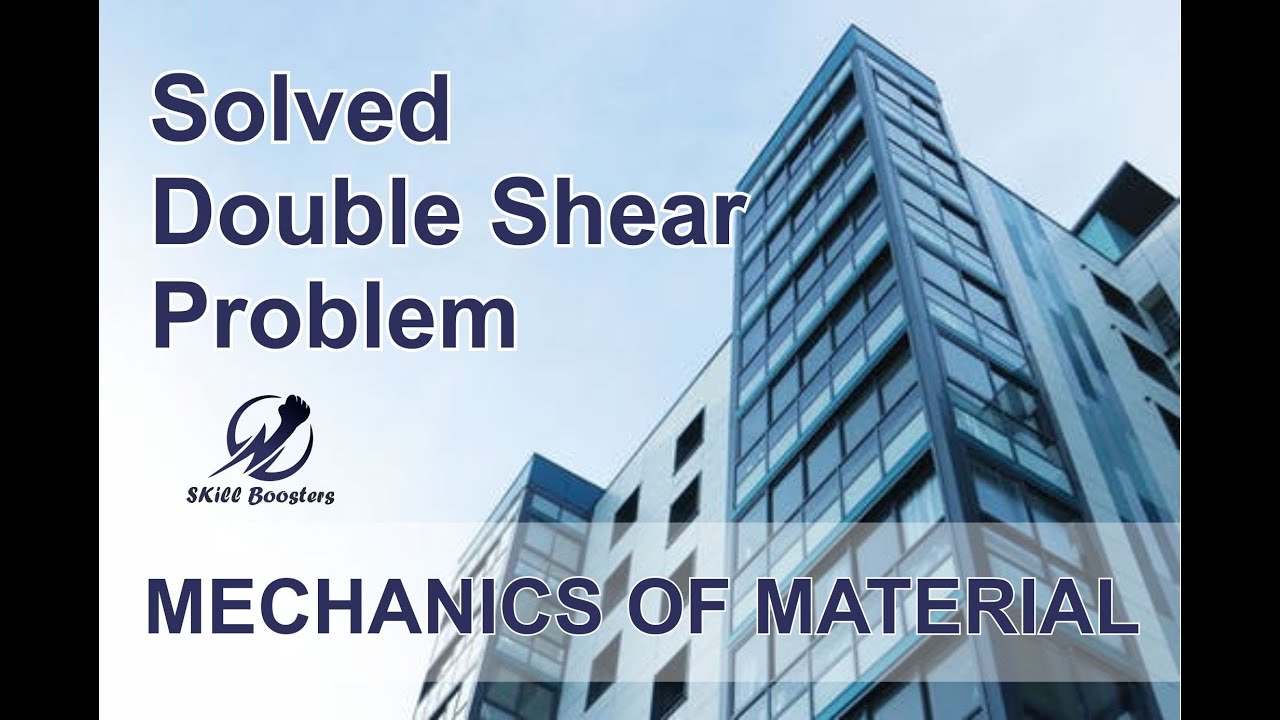 Double shear problem solved Hindi/Urdu | Problem on Shear Stress in I Section Beam