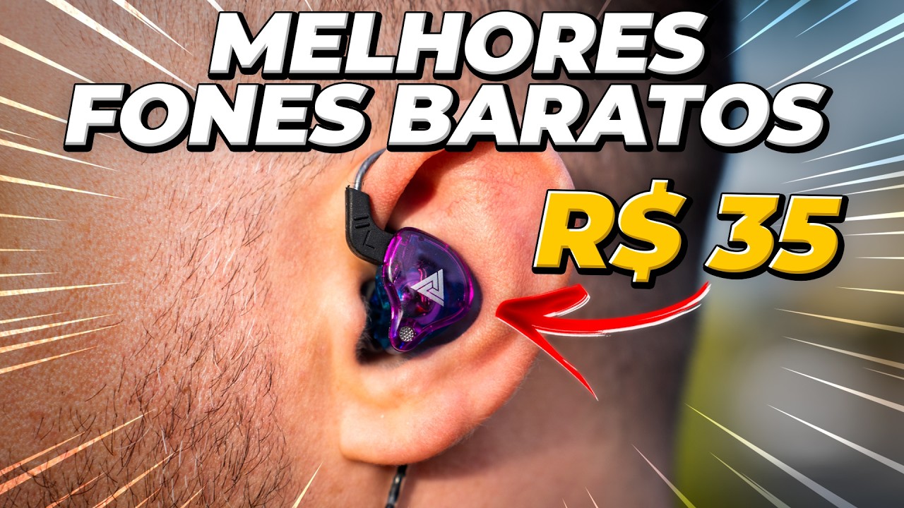 TOP 5 FONES SENSACIONAIS, BARATOS DE VERDADE e COM FIOS!