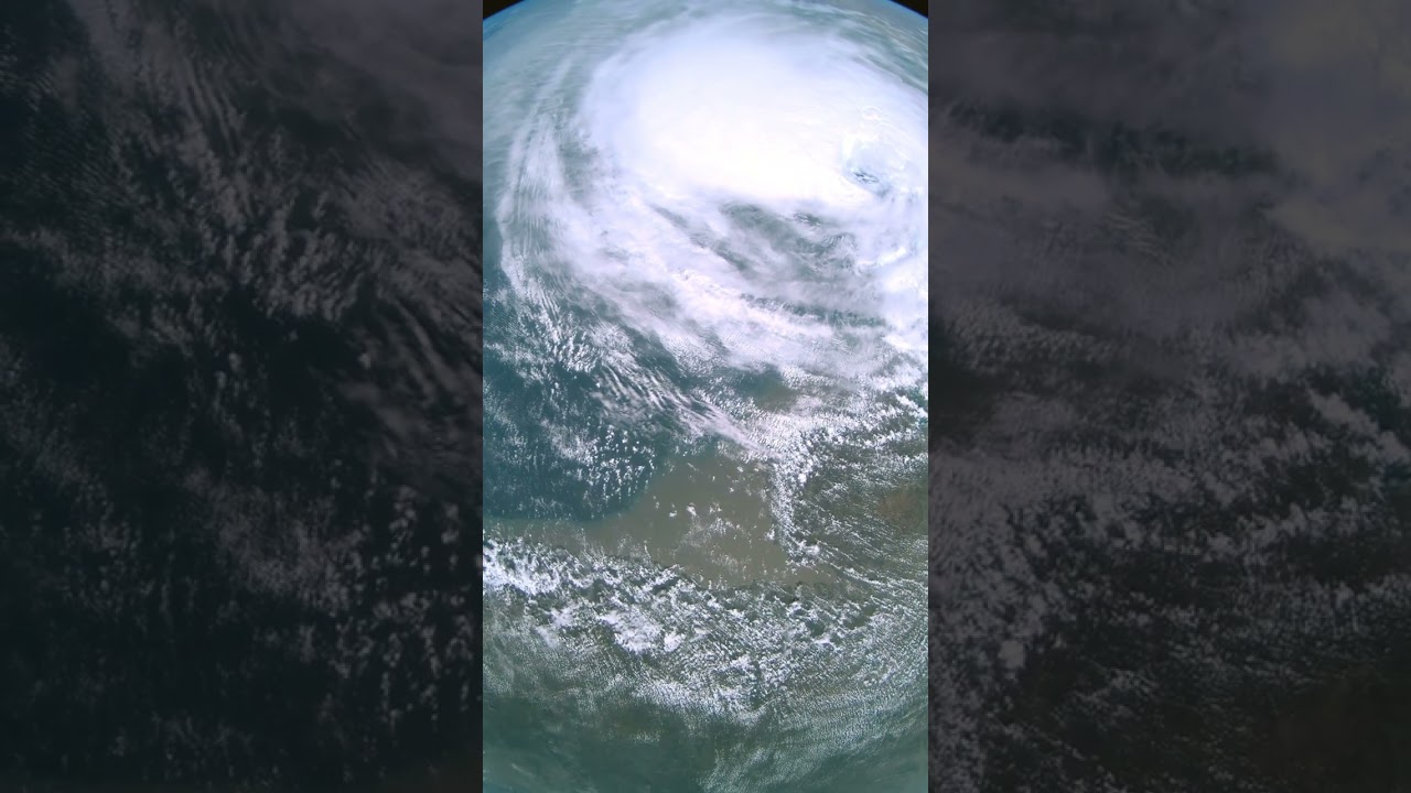 #CycloneBiparjoy filmed from space. #biparjoycyclone #biparjoy #biparjoylatestupdates