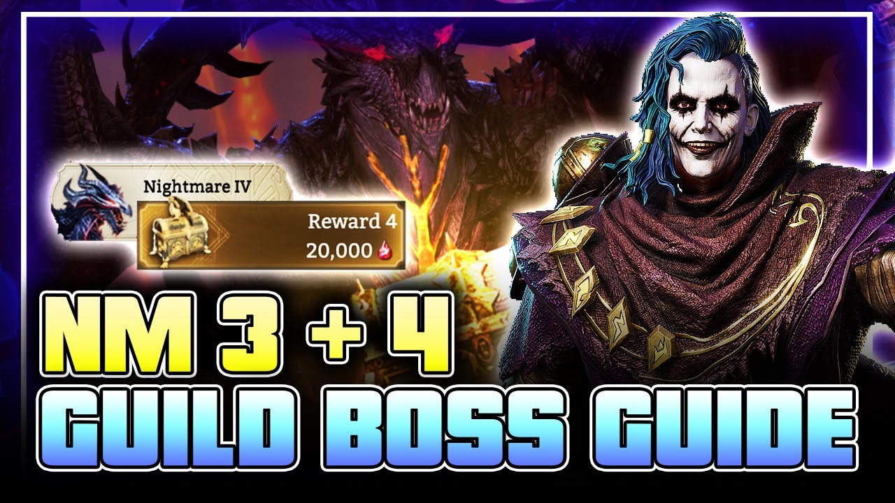 GUILD BOSS: GUIDE - NM3/NM4 Best Strategy - No Rage Boost, No Pyros ⁂ Watcher of Realms ⁂ G4G DAY 99