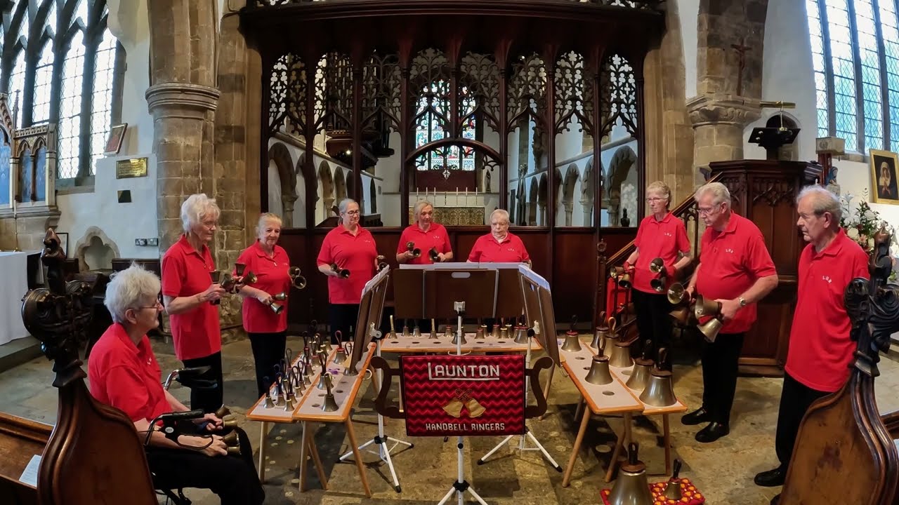 The Launton Handbell Ringers play The Wellerman with The Saucy Arethusa, arr. Sue Allen