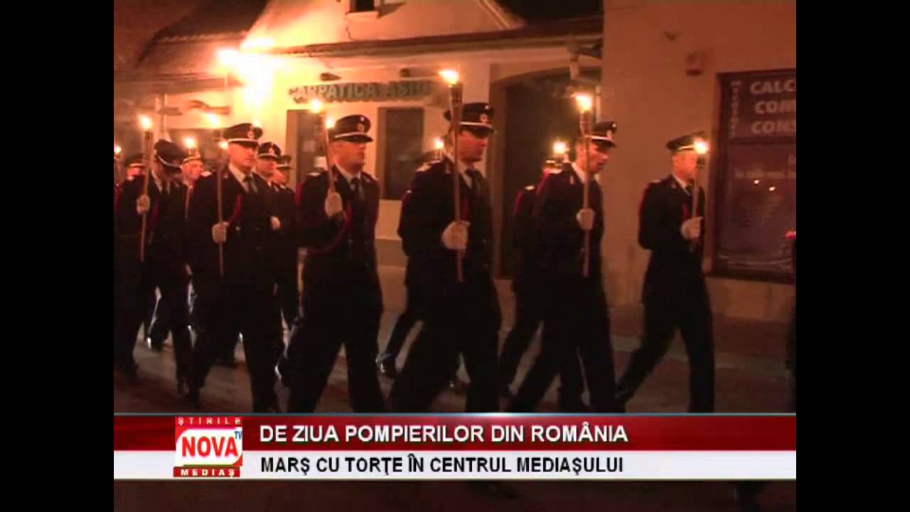 Retragere cu torţe în zona centrală a municipiului - NovaTv Mediaş
