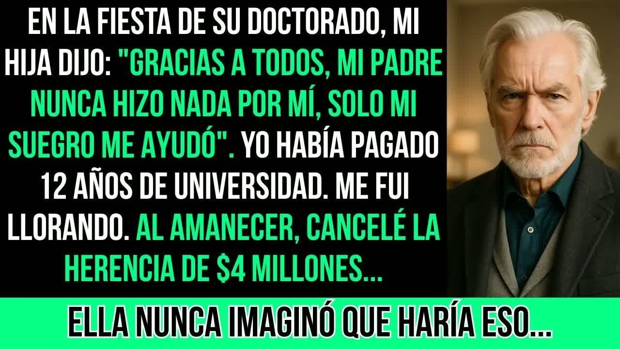En La Fiesta, Mi Hija： ＂Gracias A Todos, Mi Padre Nunca Hizo Nada Por Mí＂ Entonces Yo