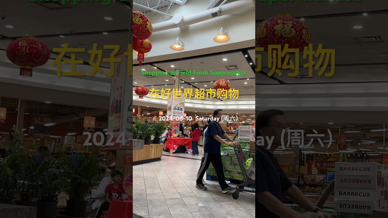 在士嘉堡好世界超市购物 / Shopping at Field Fresh Supermarket in Scarborough, Ontario, 2024-08-10, sam city life