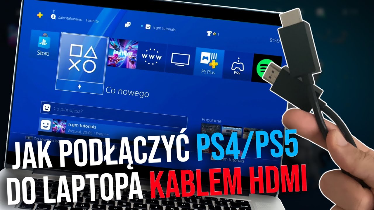 Jak podłączyć PS4 do laptopa kablem HDMI - Jak podłączyć PS5 do laptopa - Hdmi Video Capture