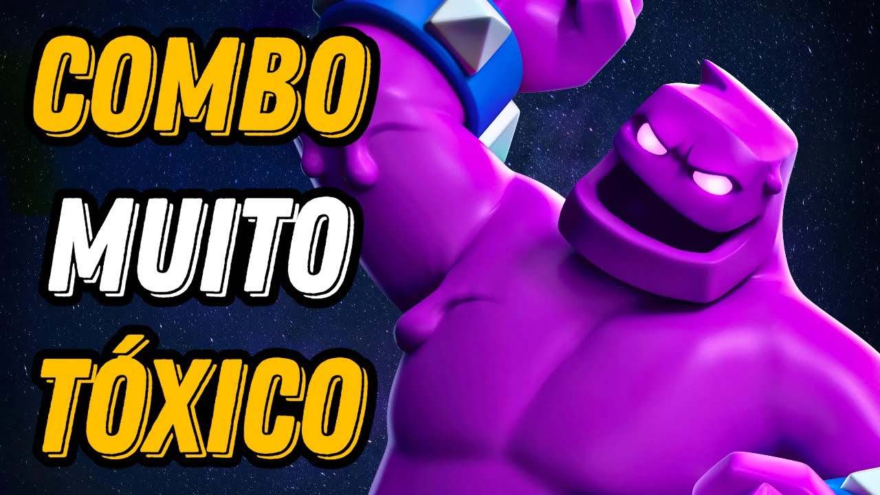 🤣 TROLEI MEUS ADVERSÁRIOS USANDO ESSE COMBO TÓXICO DE GOLEM DE ELIXIR COM ESPELHO! - Clash Royale
