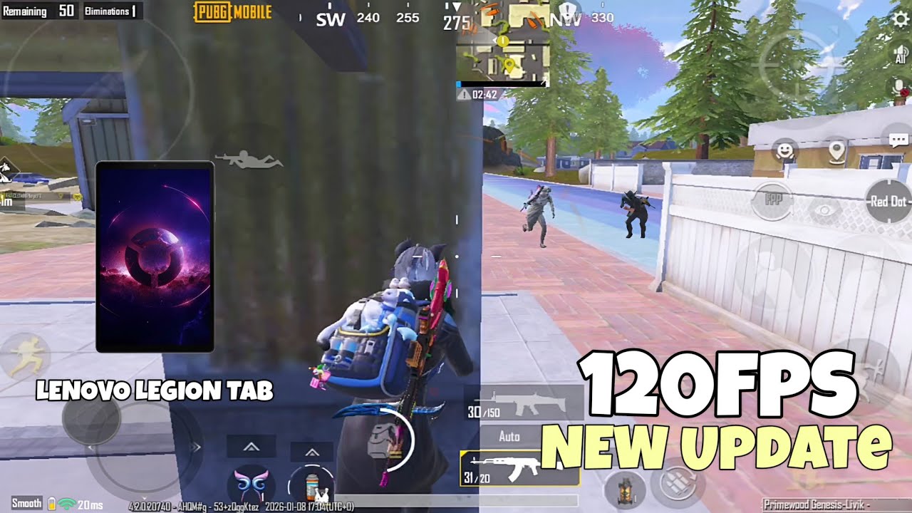 Lenovo Legion Tab PUBG new update test 🥵 | new update 4.2 Gameplay 🔥| Livik Gameplay!!!