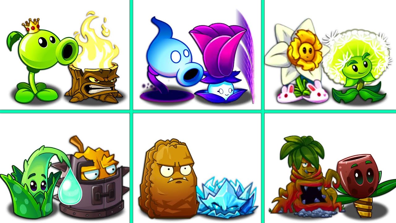 PvZ2 - 6 Classic Duo Plants in Game - Which Plant Team Will Win?