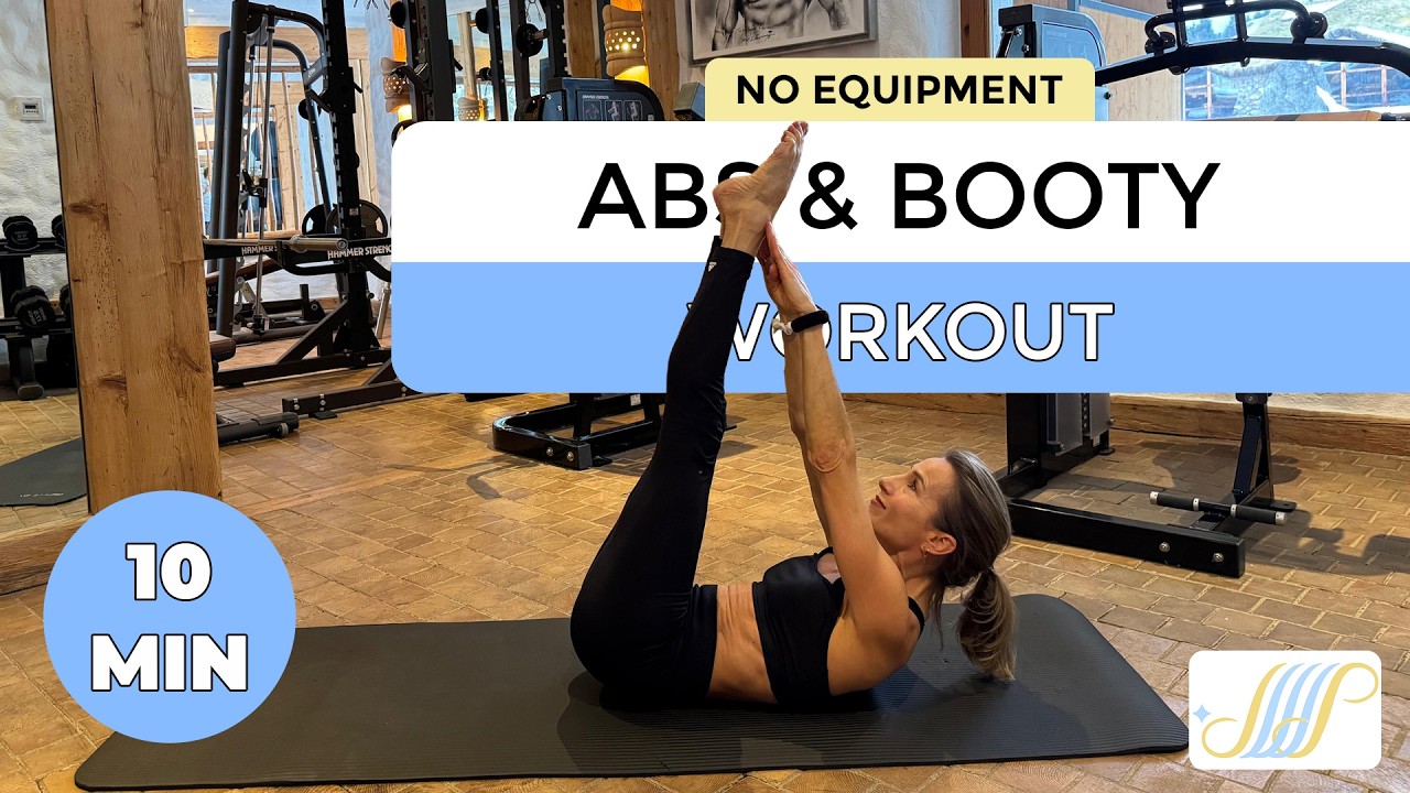 Abs & Booty WORKOUT - No Equipment // 10 MIN