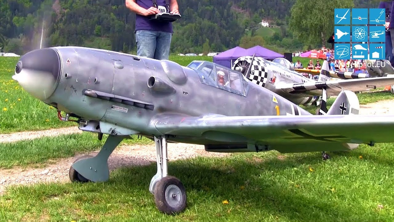 SPITFIRE, ME 109, P-51, P-47 WK II STAFFEL USFC STAINZTAL RC WARBIRDS 32. LIENZER MODELLFLUGTAG 2014