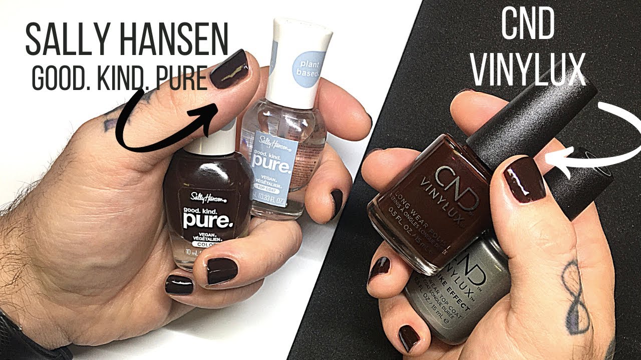 CND Vinylux vs. Sally Hansen Good Kind Pure [Battle of the Brands]