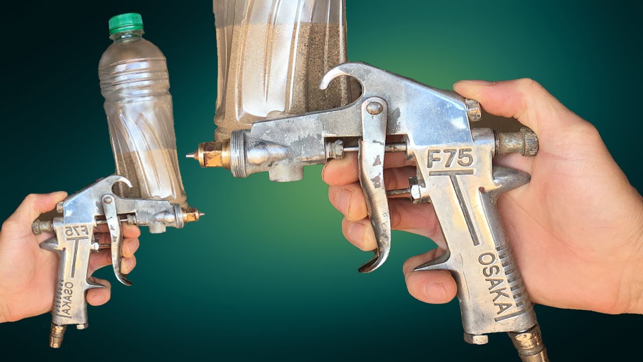 Thử Chế Súng Phun Cát Từ (Vitule) sơn cũ một ý tưởng tuyệt vời - Sandblasting gun
