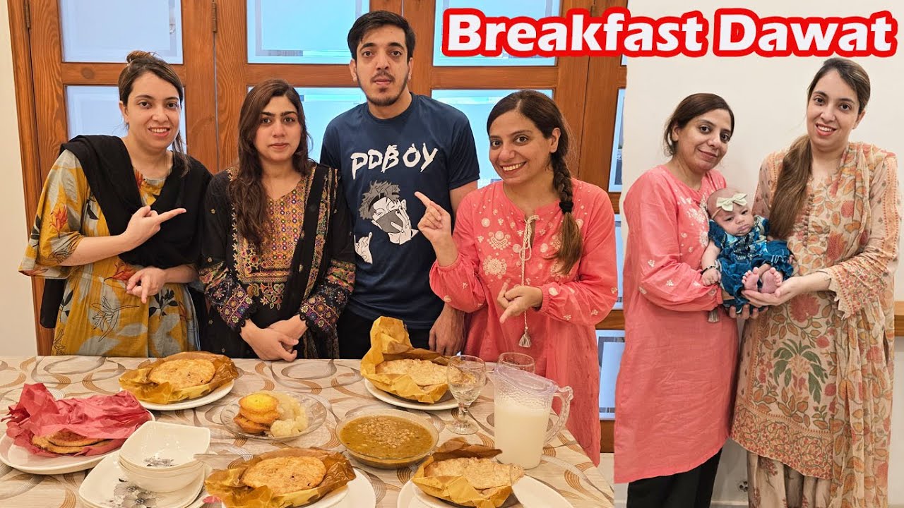 Nashta Dawat Vlog | Gulreaz Or Kinza Ki Farmaish Per Special Nashta Kaha Se Krwaya | Ayesha & Momina