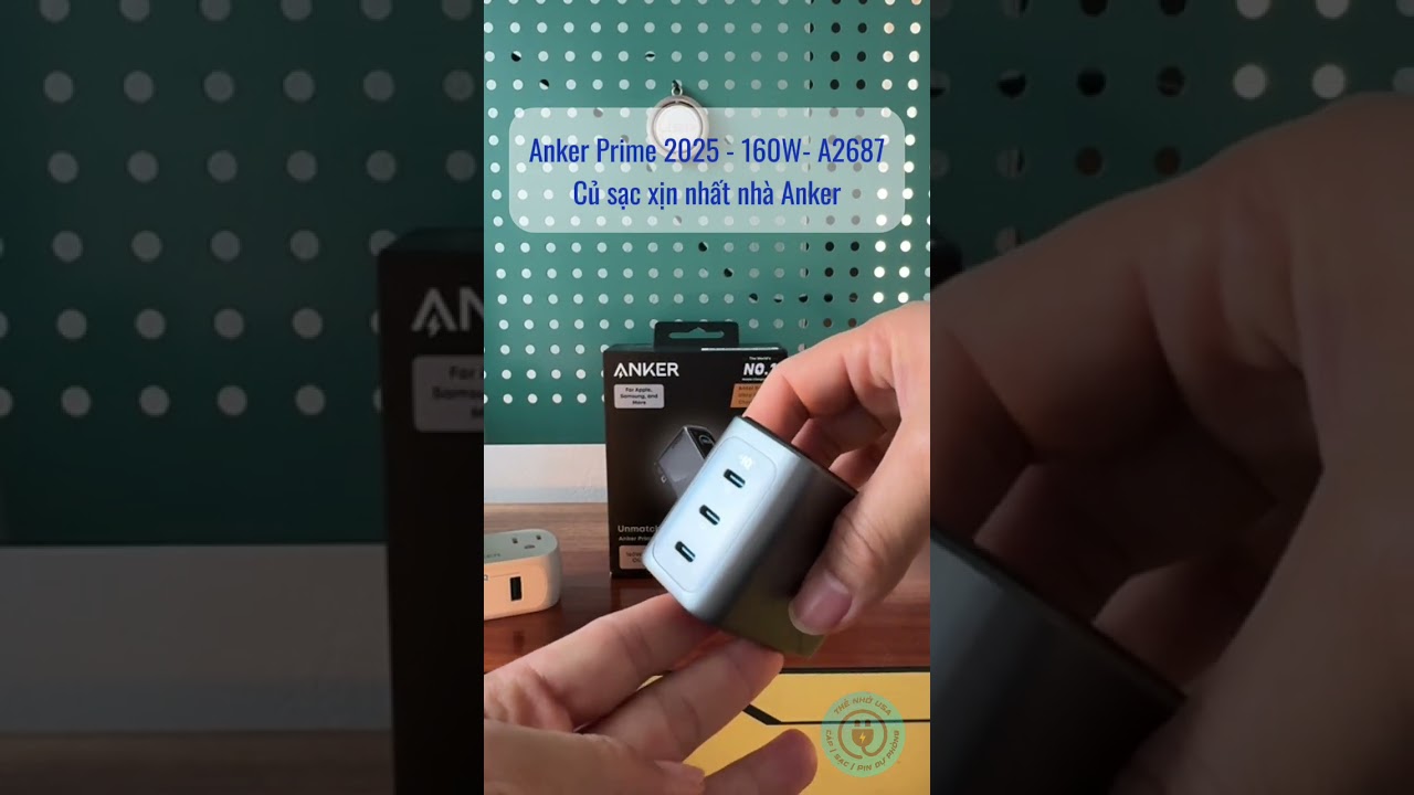 Anker Prime 2025 - 160W - A2687 unbox củ sạc xịn xò nhất của nhà Anker #thenhousa #ankerprime