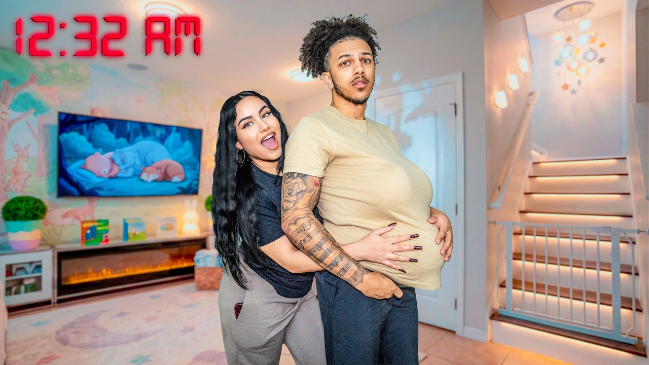 My HUSBAND Spends The Day Pregnant! | *HILARIOUS*