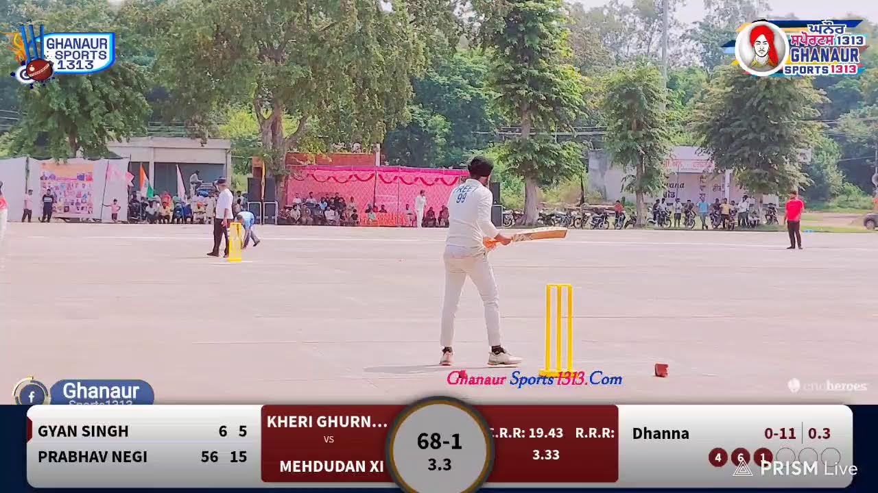 Ghanaur Cricket Tournament 🏏 Aug-2023 👍 ||
IK PIND 2 BHARO👌
|| LIVE ON ||
 @GHANAURSPORTS1313.Com