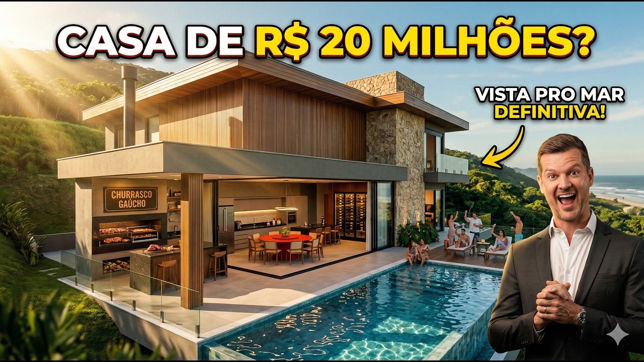 Quanto Vale Essa Casa na Praia Brava? 735m² com Vista para o Mar