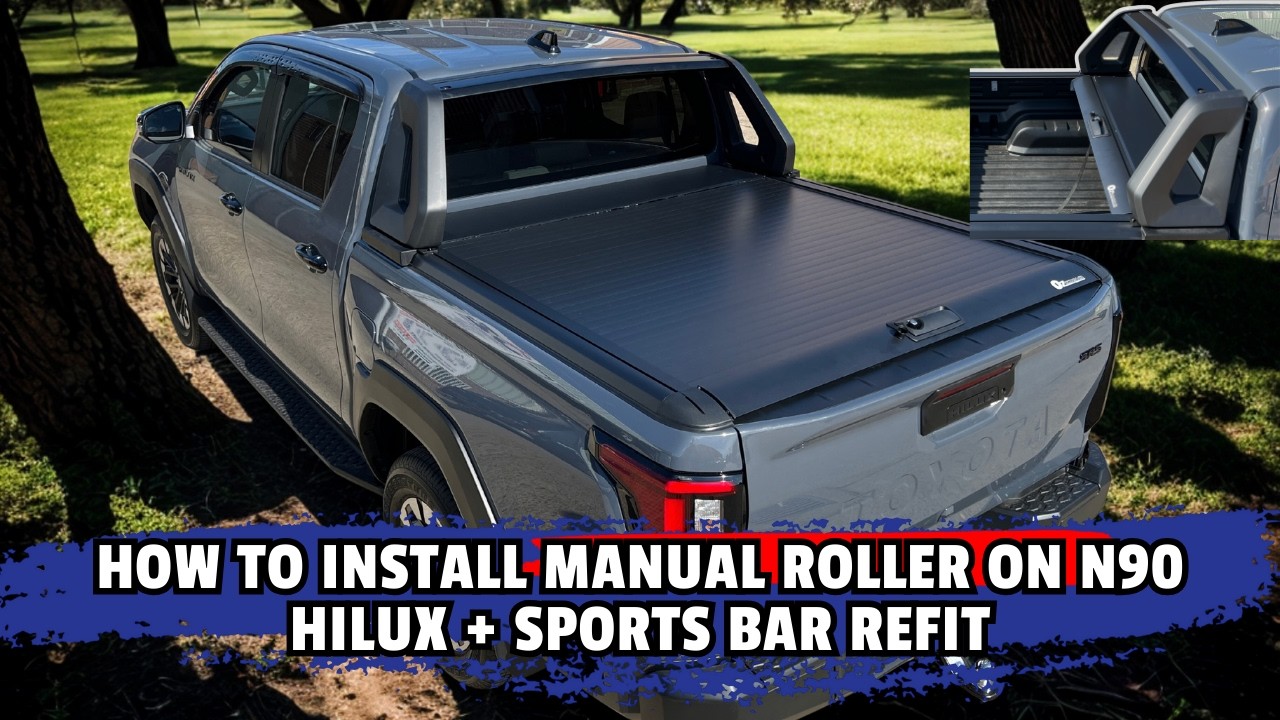 How To Install An Oz Canopies & 4x4 Manual Roller On A SR5 N90 Toyota Hilux