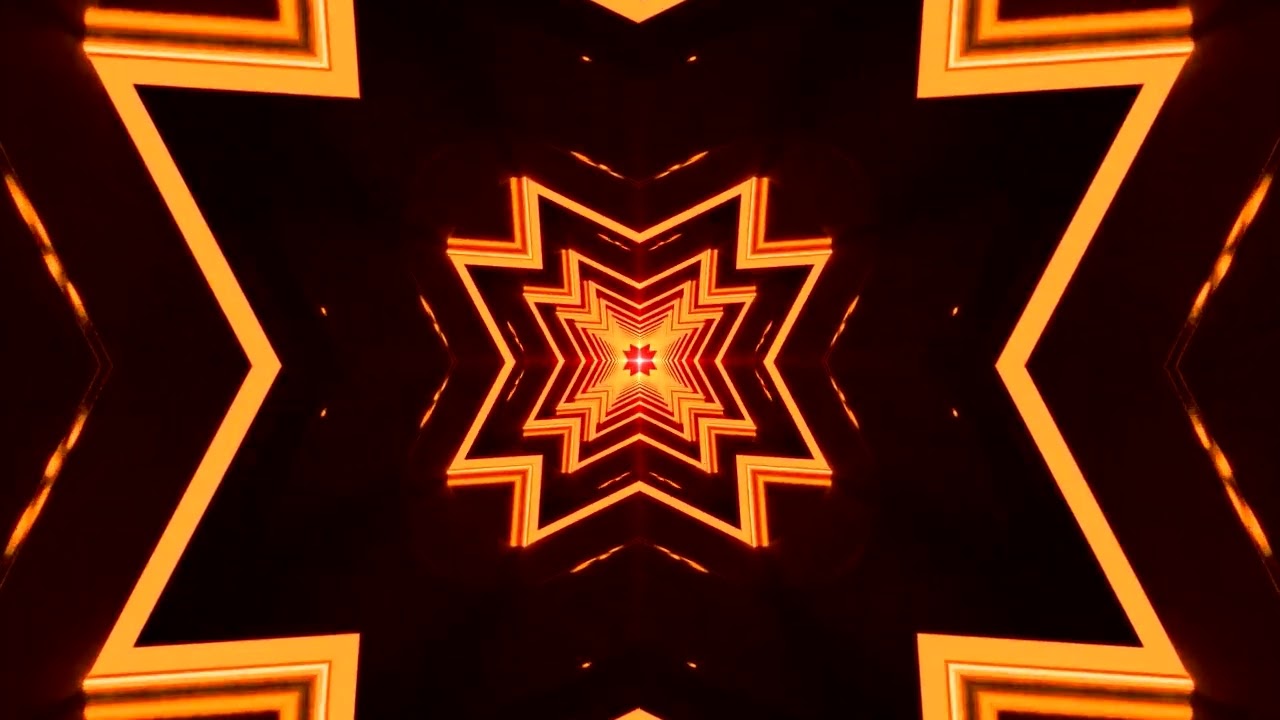 Hypnotic Ambient VJ LOOP NEON Yellow Abstract Background Video 4K Calming Visual Party Lights 