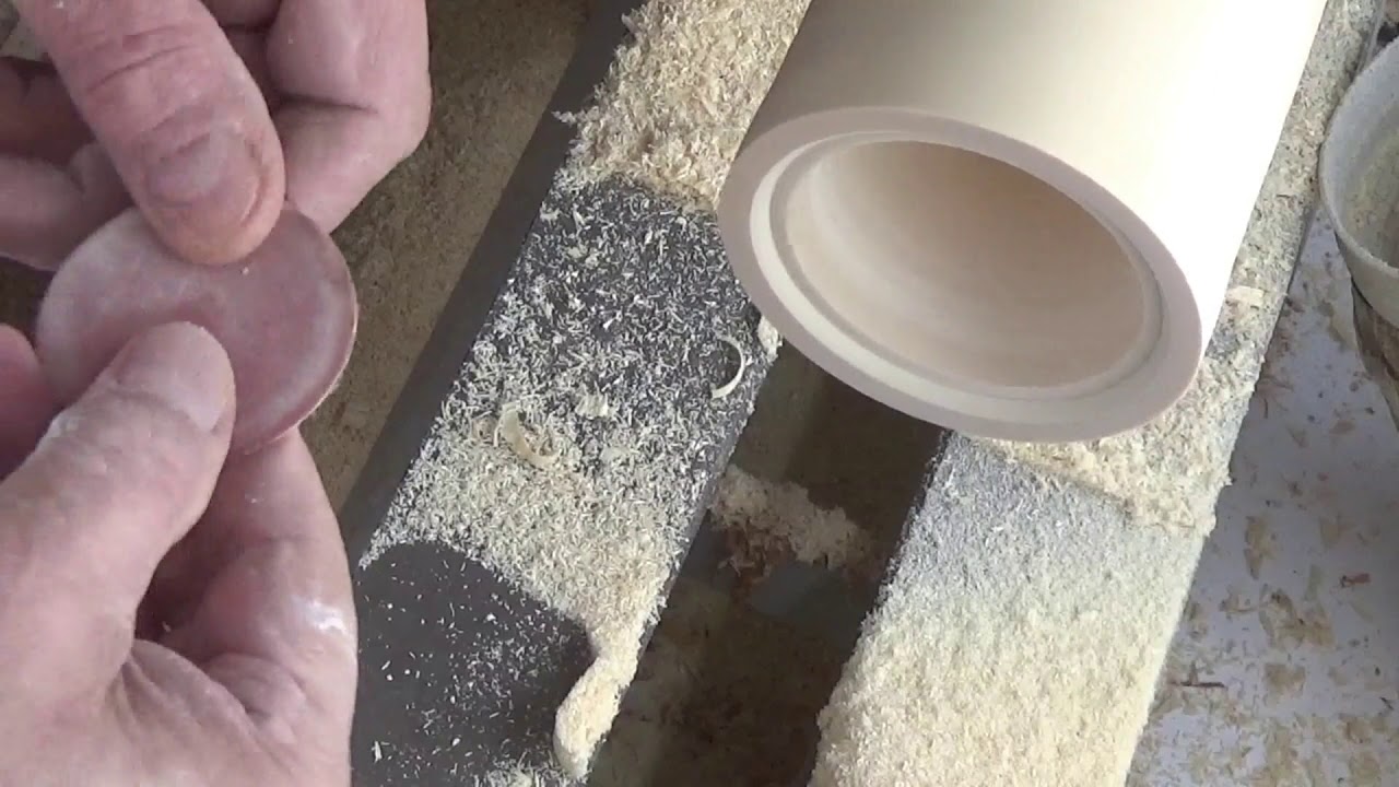 Woodturning at 54a #165. A Pine lidded pot