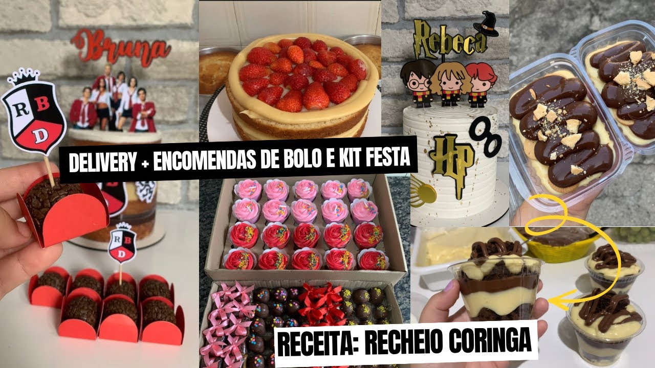 DOCE ROTINA | DELIVERY DE DOCES + ENCOMENDAS 🎂 | RECEITA RECHEIO CORINGA