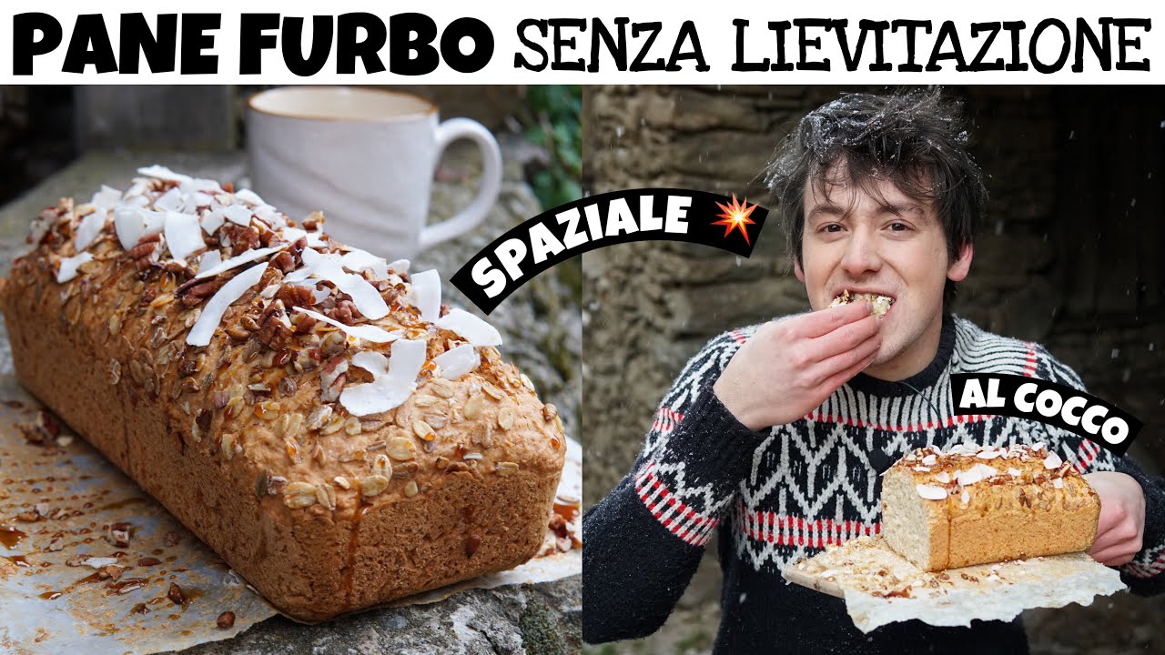 PANE FURBO SENZA LIEVITAZIONE: - al cocco - top per colazione - RICETTA VELOCISSIMA |Davide Zambelli