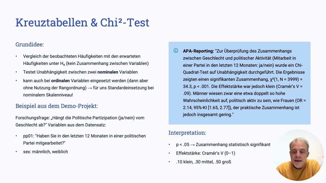 QM WS25 Vl 13 Inferenzstatistik III Chi Test Korrelation