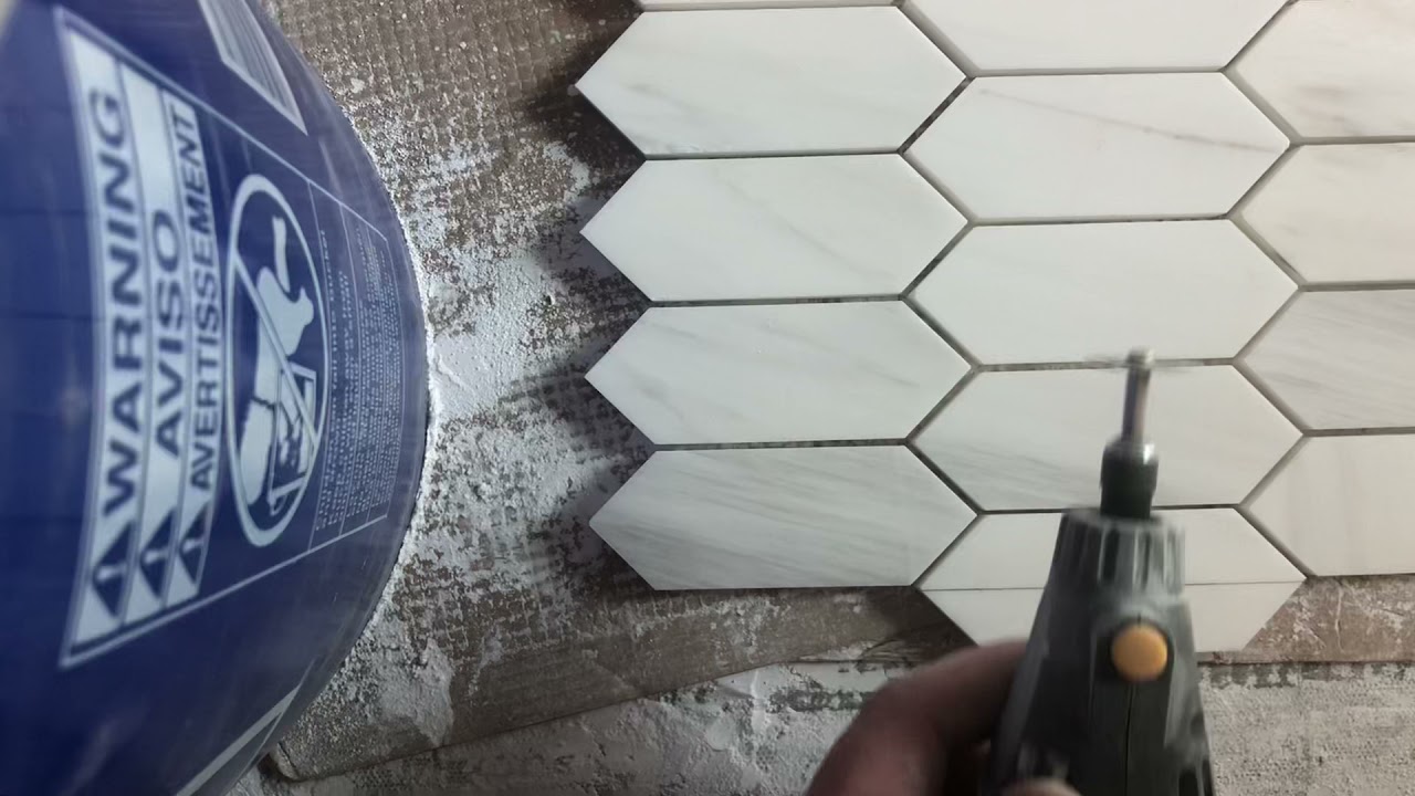 Best way to cut thick marble mosaic tile