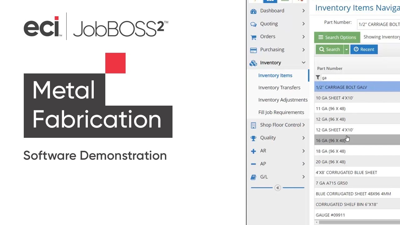 JobBOSS²: Упростите и оптимизируйте процессы металлообработки — демонстрация программного обеспеч...