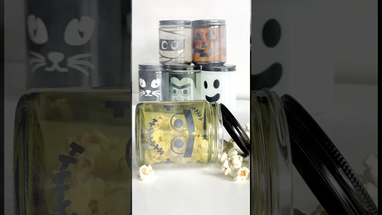 Simple DIY Halloween Treat Jar Tutorial