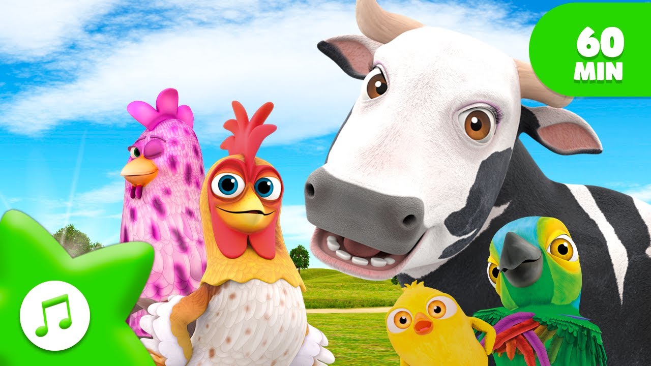 Canzoni Divertenti sugli Animali della Fattoria per Bambini | La Fattoria di Zenon