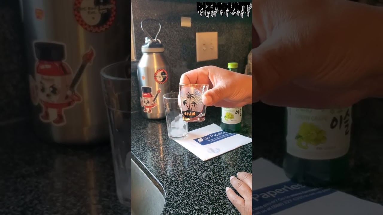 Quick Soju cocktail delight 😊 Jinro green grape