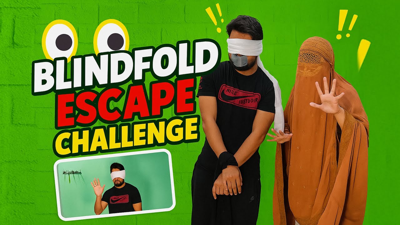 Blindfold Escape Challenge 😱 | Can I Escape? 🔥 | Burqa Wali Vlogs