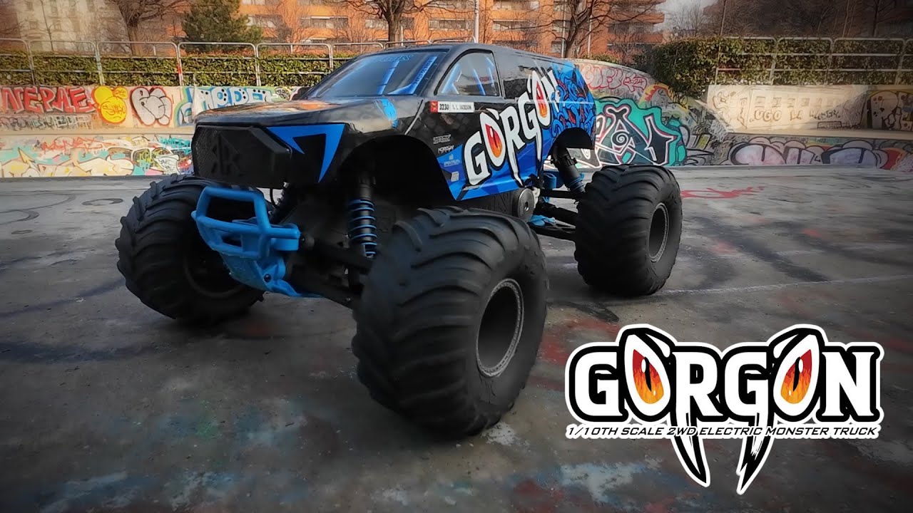 2040 RC - Arrma Gorgon 2wd brushless 3s: first run @ Area Motta skatepark!!!