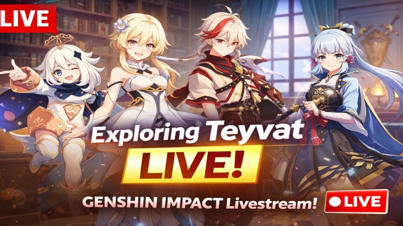 Genshin Impact LIVE 🔴 Exploring Teyvat | Free-to-Play Adventure