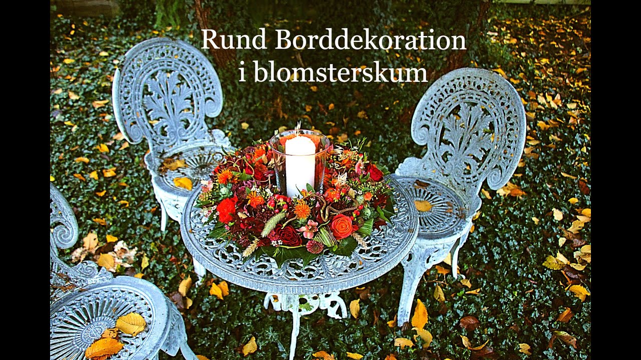 Se hvordan du kan lave en Rund borddekoration.