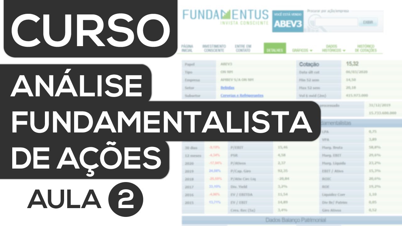 CURSO ANÁLISE FUNDAMENTALISTA DE AÇÕES // DEMONSTRATIVOS DE RESULTADOS // AULA 2