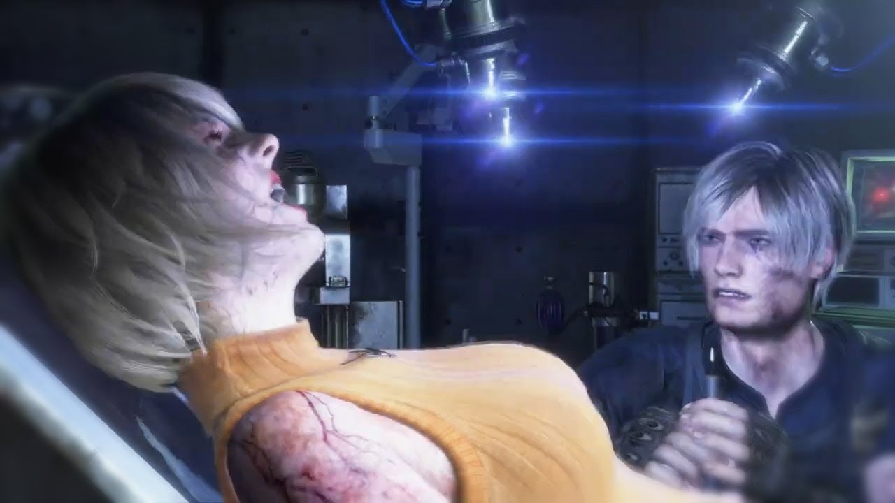 Plagas removal scene - Resident Evil 4 Remake