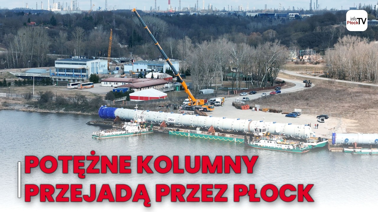Potężne kolumny przejadą przez Płock