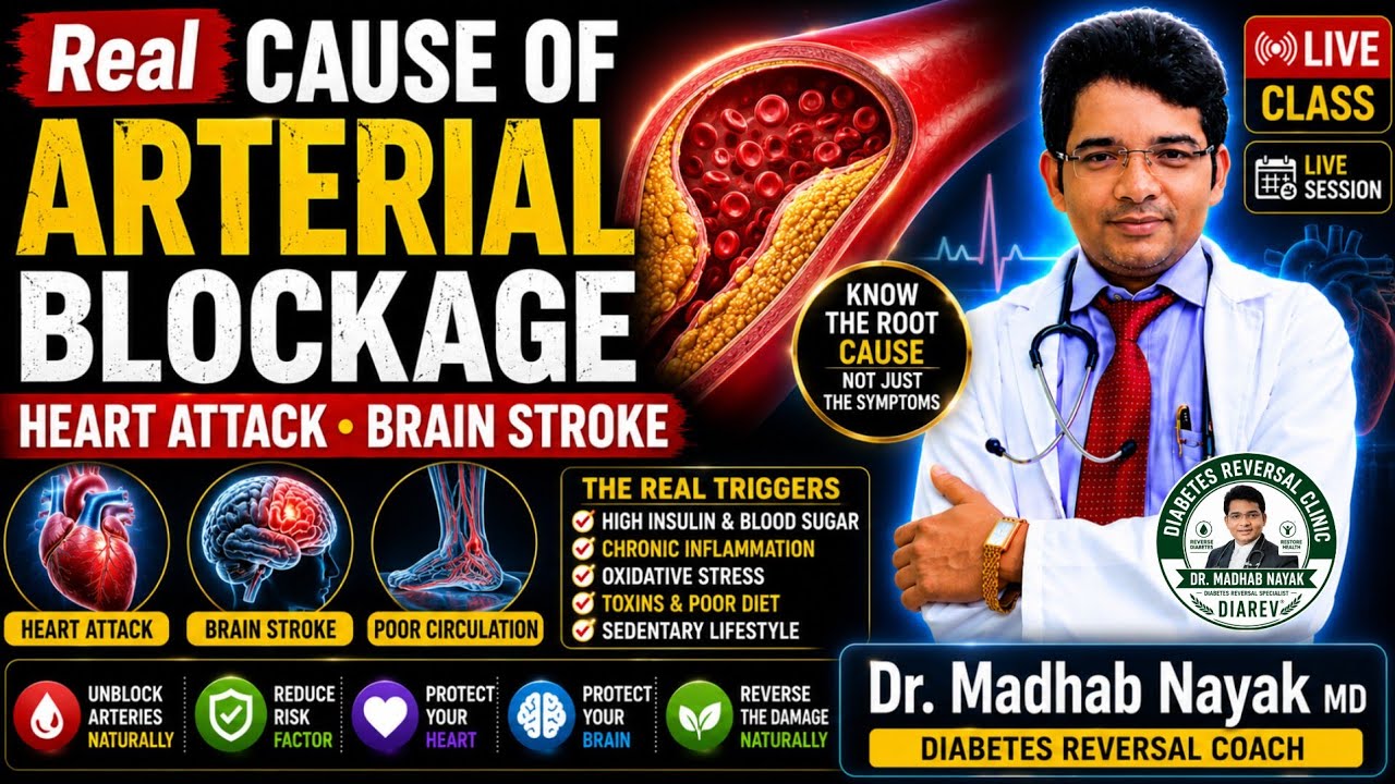 ACTUAL CAUSE OF ARTERIAL BLOCKAGE HEART ATTACK Dr Madhab Nayak MD's Personal Meeting Room