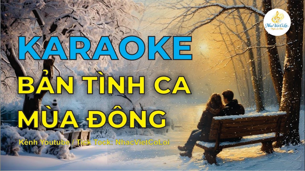 BẢN TÌNH CA MÙA ĐÔNG KARAOKE - NHẠC VIỆT CÓ LỜI