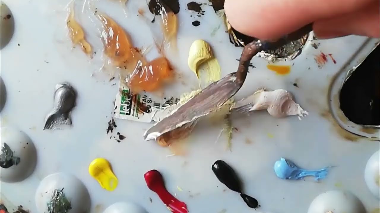 Dipingere ad olio su tela 2. Medium e tavolozza