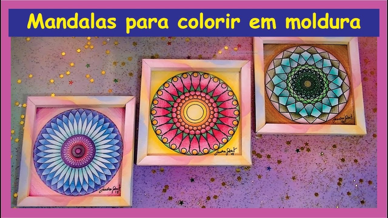 MANDALAS PARA COLORIR COM FINE ART ACRILEX - 2018 - 01