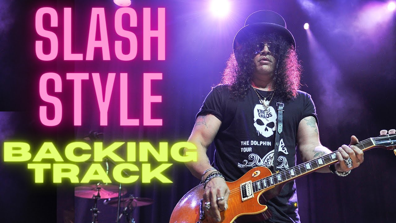 Slash Style Guitar Backing Track in E Minor-Flat Tuning. Inspired by the Song Always On the run