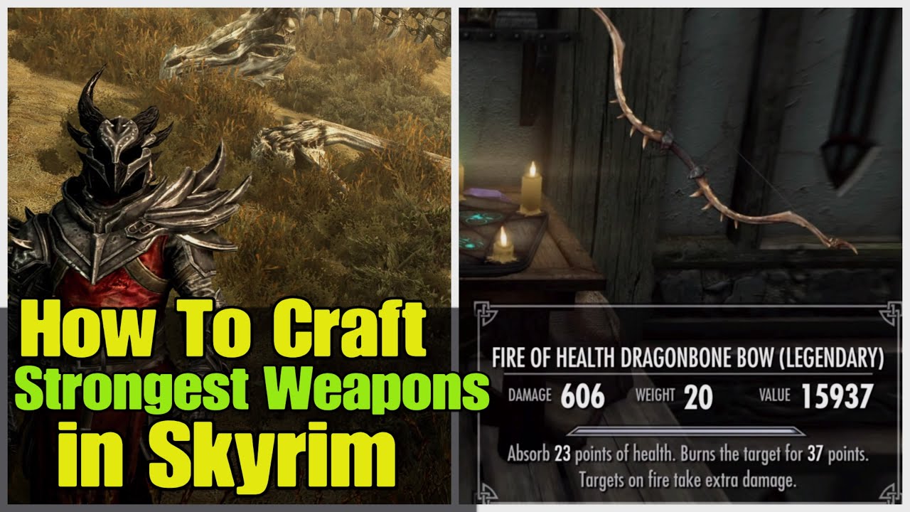 How to Craft BEST Weapons in Skyrim Tutorial