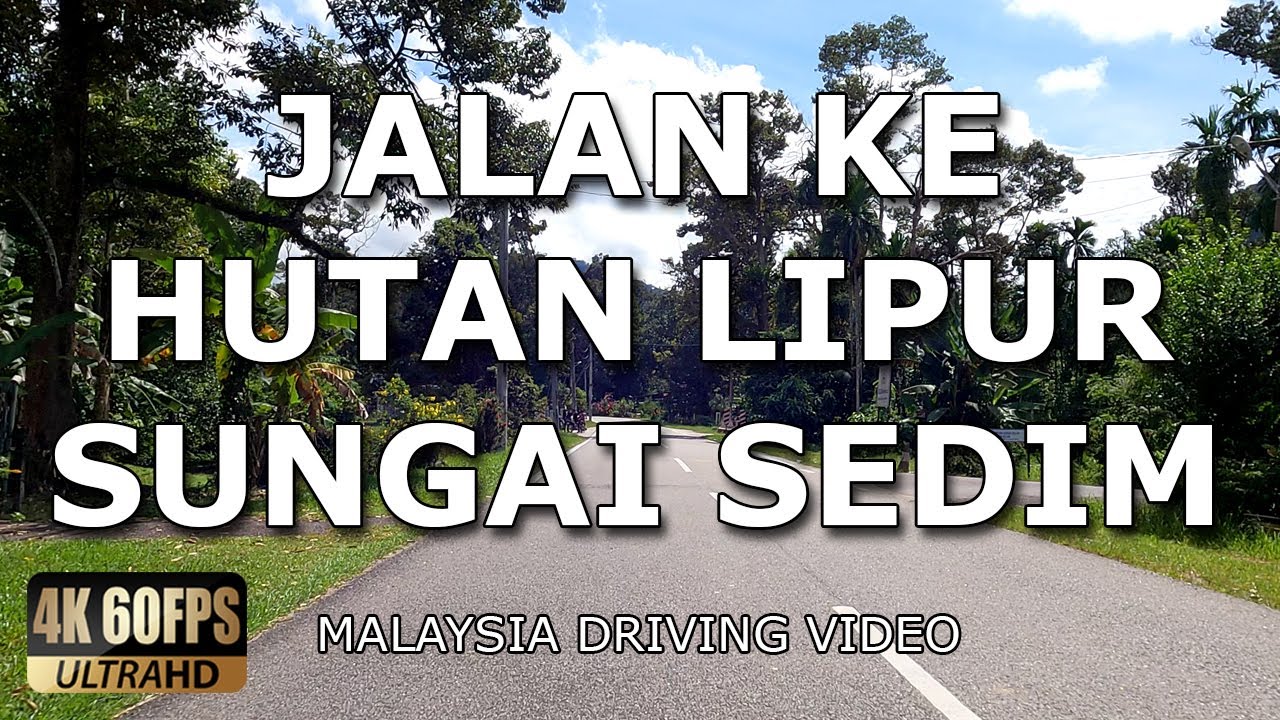 Jalan ke Hutan Lipur Sungai Sedim | 4K 60FPS | Malaysia Driving Video