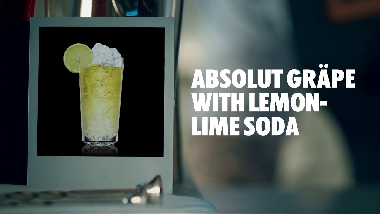ABSOLUT GR&Auml;PE WITH LEMON-LIME SODA DRINK RECIPE - HOW TO MIX