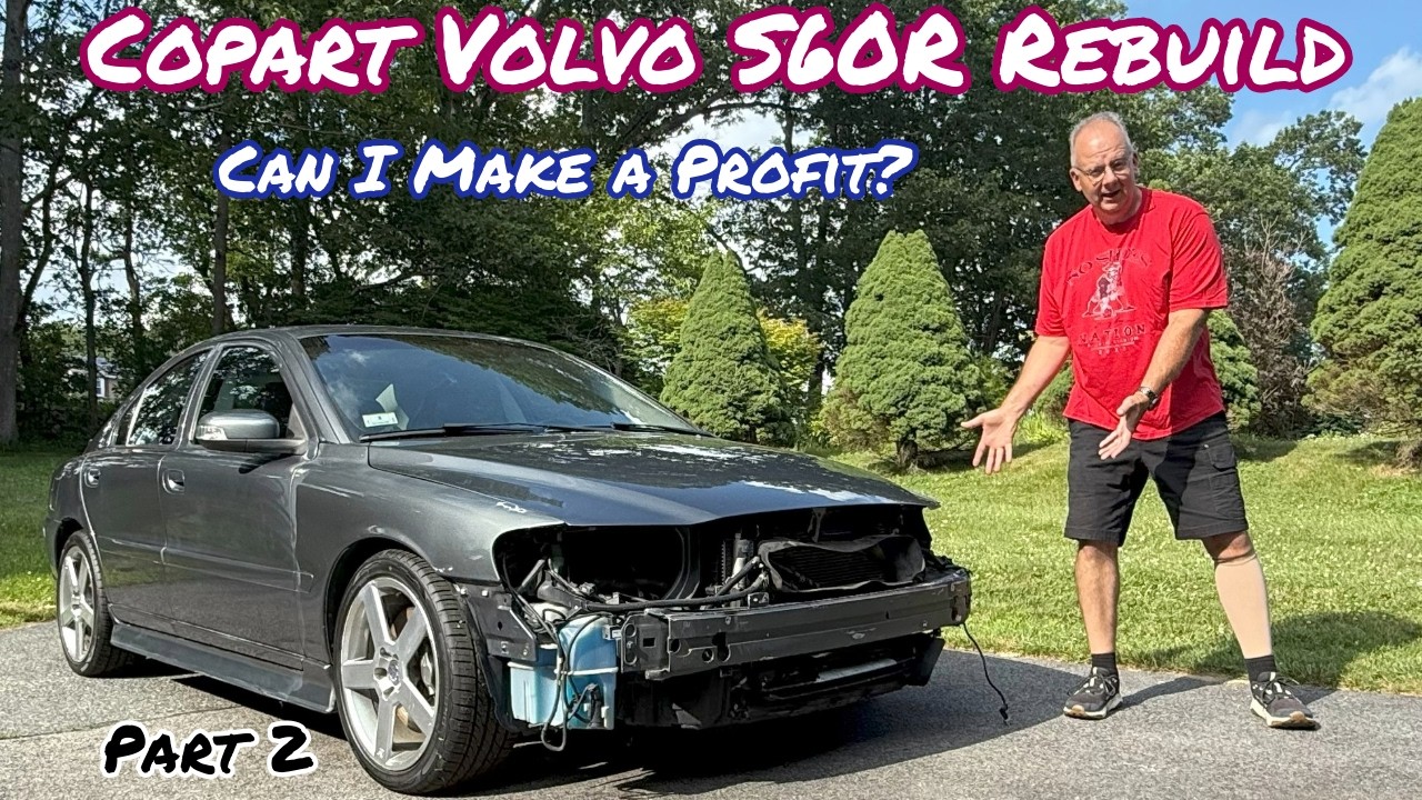 Can I Rebuild this Volvo S60R I bought from Copart for a profit?  Watch to find out!