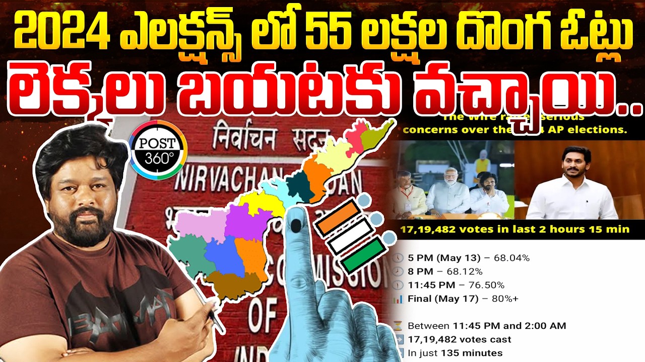 2024 ఎలక్షన్స్ లో 55 లక్షల దొంగ ఓట్లు ,లెక్కలు బయటకు వచ్చాయి.. | Post 360 |